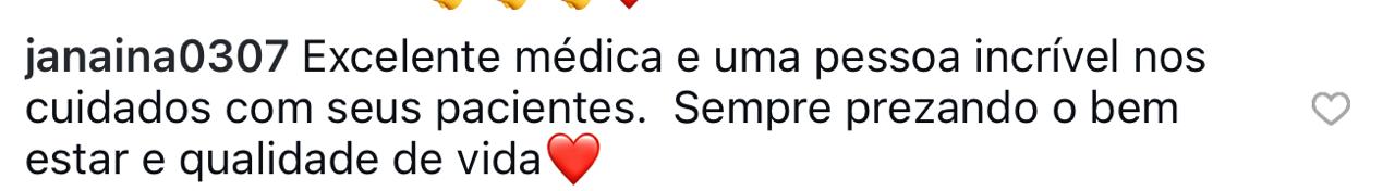 Depoimento de Janaina sobre saúde e energia